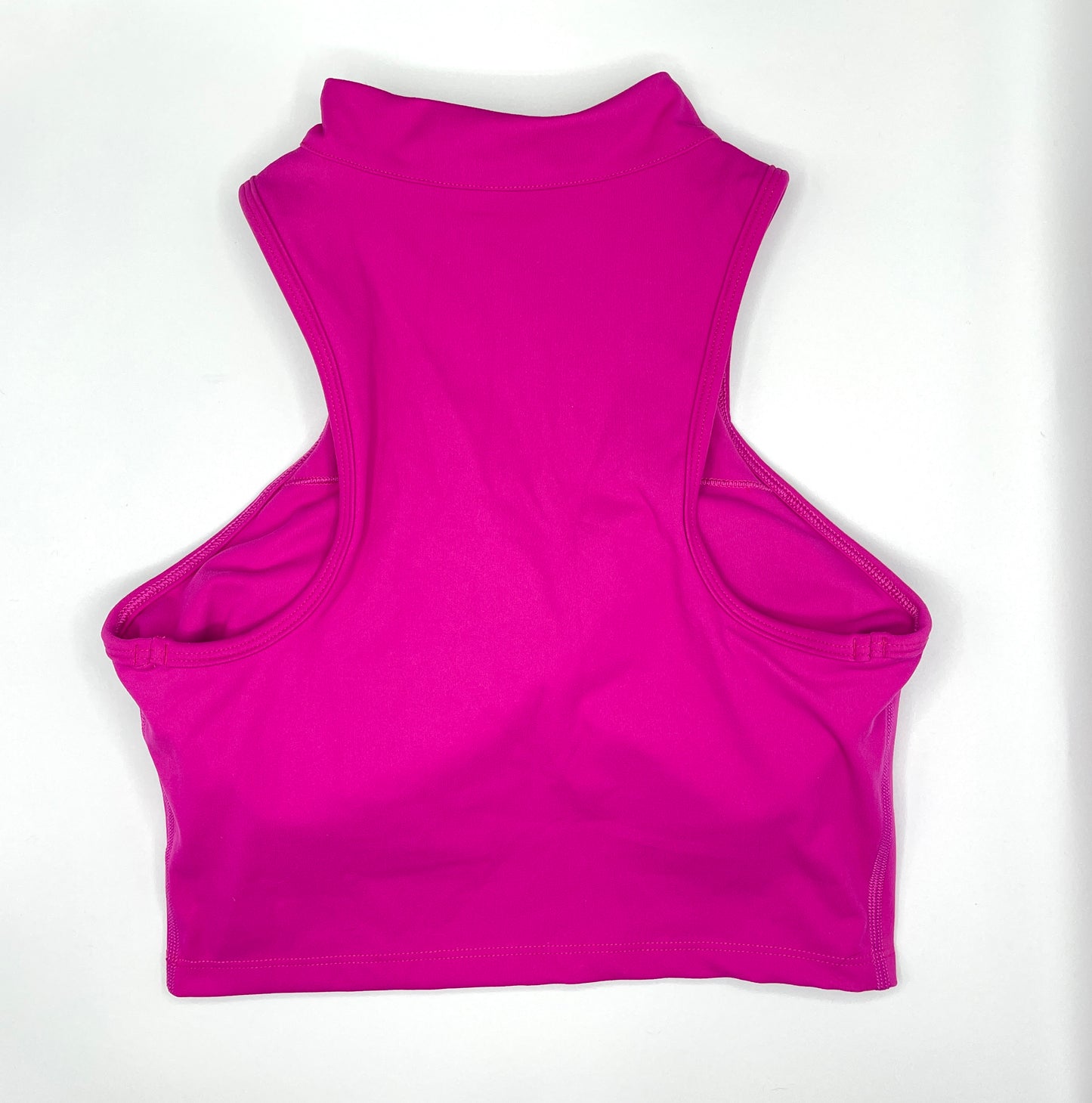 Merry Magenta x 1/2 Zip Seamless Crop