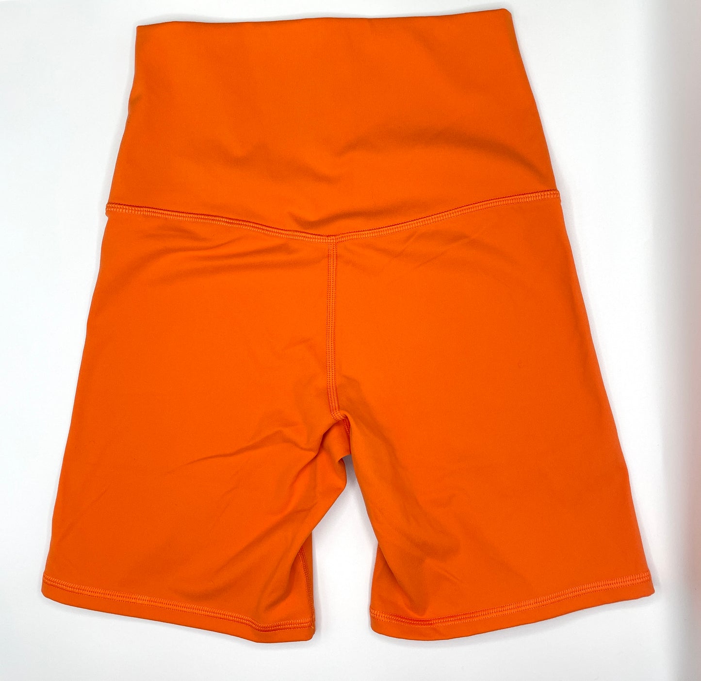 Fiery Orange x High Rise Biker Shorts