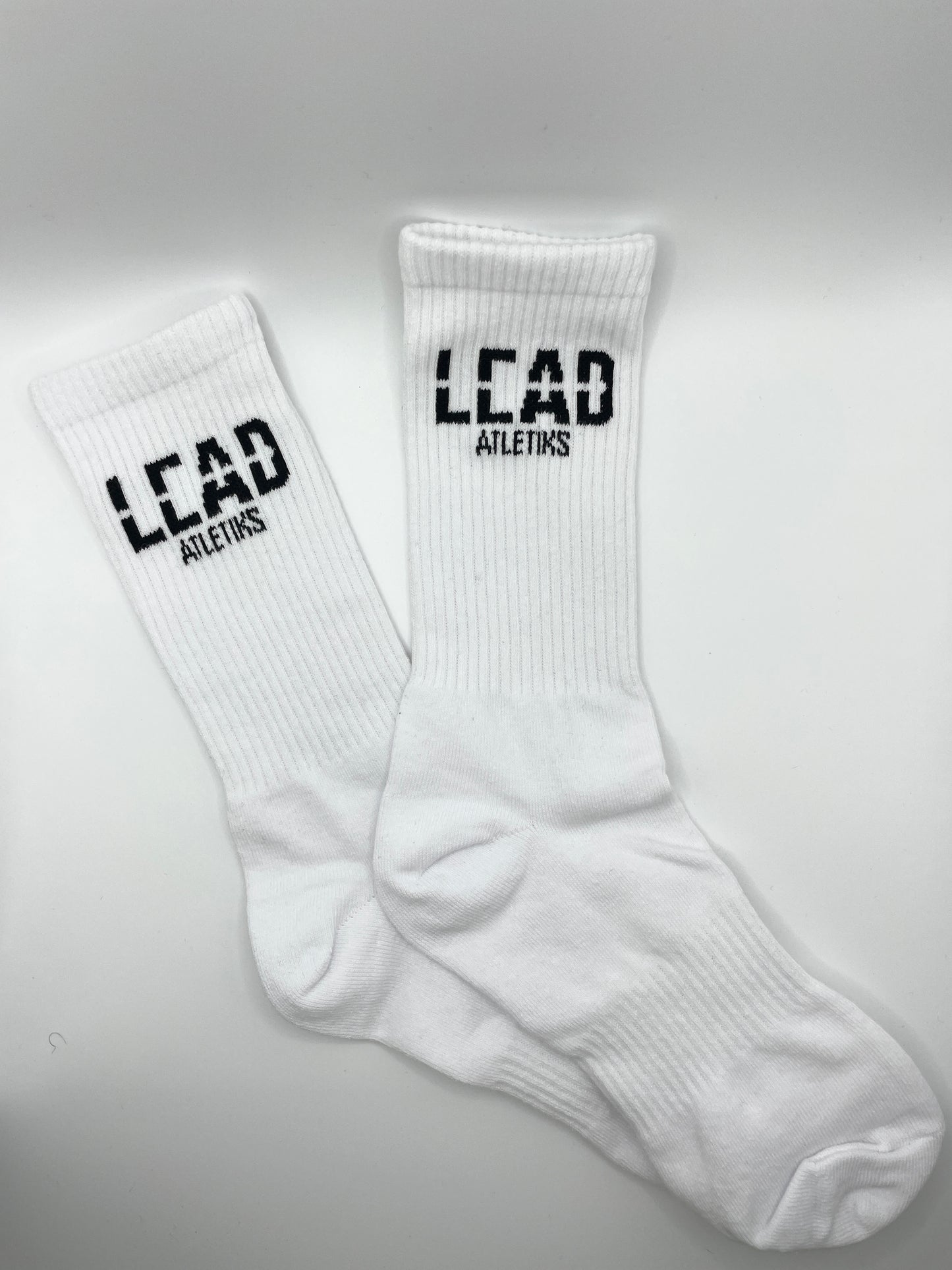 White Crew Socks 3PK x LEAD di' Way