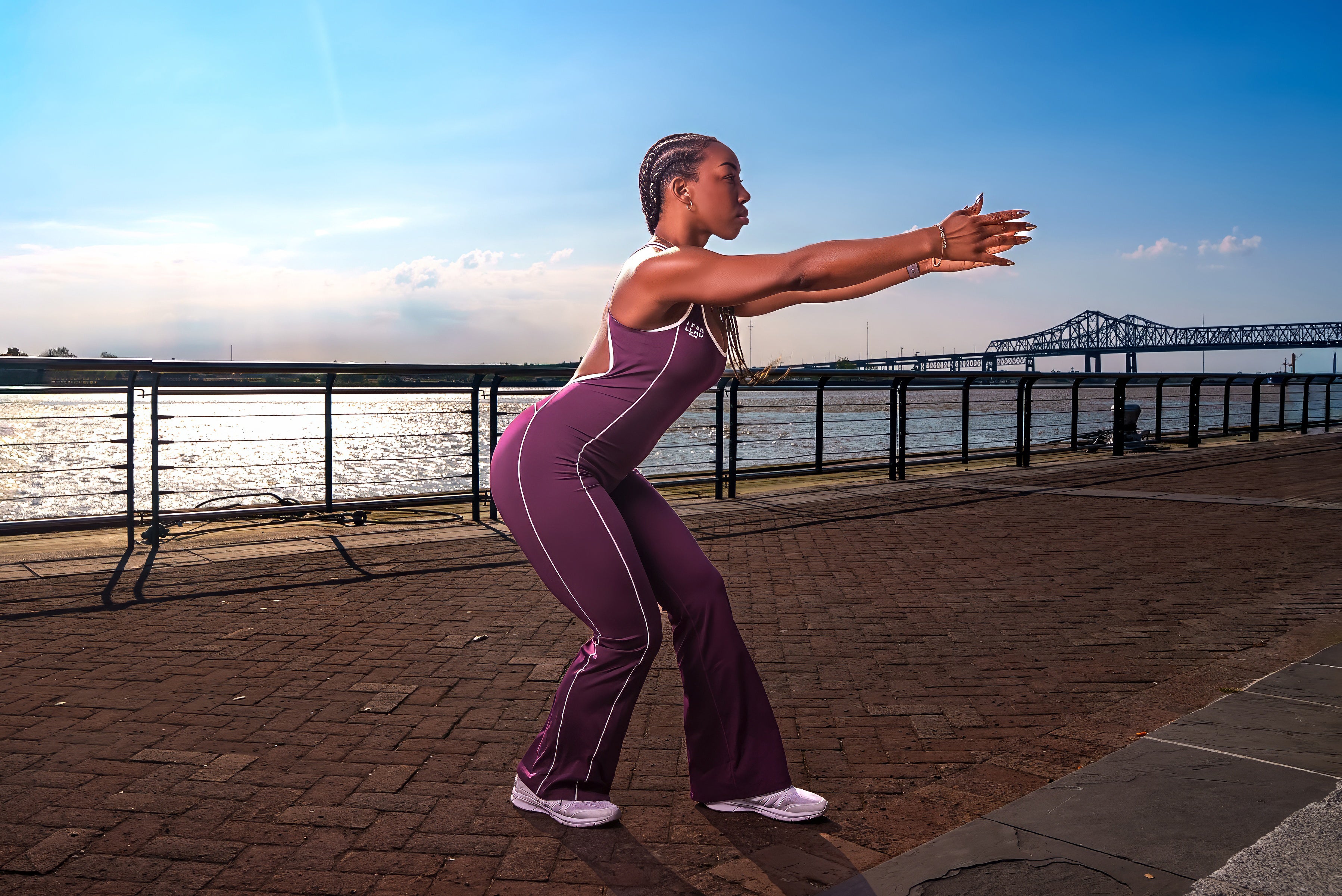 Assured Orchid x Flare Jumpsuit – LEAD ATLETIKS
